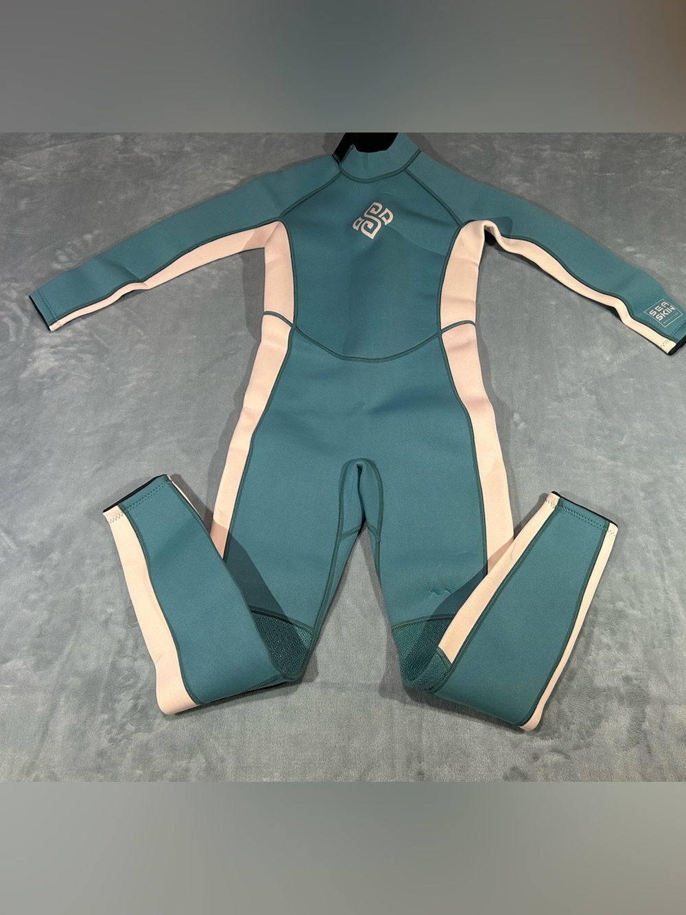 Seaskin Kids Wetsuit back  Zipper Shorty Wetsuits 3Mm Back-size 12